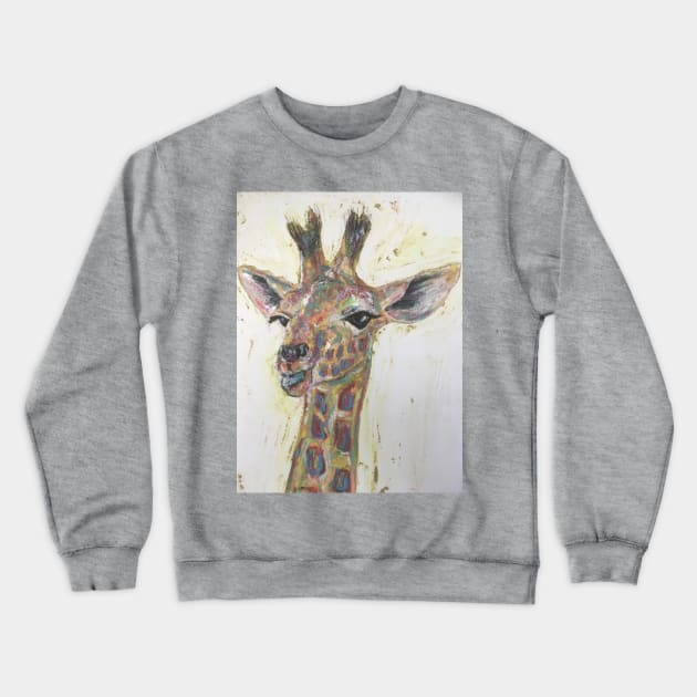 Colourful Baby Giraffe Crewneck Sweatshirt by Merlinsmates